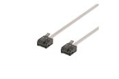 Nätverkskabel - Deltaco patch cable - 2 m - grey - Grå - 2m - UUTP-2040
