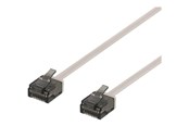 Nätverkskabel - Deltaco patch cable - 3 m - grey - Grå - 3m - UUTP-2050