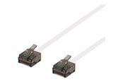 Nätverkskabel - Deltaco patch cable - 3 m - white - Vit - 3m - UUTP-2058