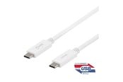 USB-kabel - Deltaco - USB-C cable - 24 pin USB-C to 24 pin USB-C - 1 m - USBC-1407M