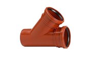 Dräneringsprodukter - Wavin PP branch pipe 45° 200/110mm - 1553462