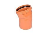 Dräneringsprodukter - Wavin PVC bend 15° 400mm - 550525