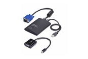 KVM switch - StarTech.com Portable Laptop Crash Cart Adapter USB/VGA/Mini DisplayPort KVM Console File Transfer and Video Capture - KVM switch - 1 ports - TAA Compliant - NOTECONS02-VGA-MDP