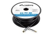 Displaykabel - Lanberg HDMI cable with Ethernet - 100 m - CA-HDMI-20FB-1000-BK