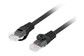 Nätverkskabel - Lanberg patch cable - 2 m - black - Svart - 2m - PCU6-10CU-0200-BK
