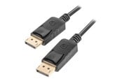 Displaykabel - Lanberg - DisplayPort cable - DisplayPort to DisplayPort - 50 cm - CA-DPDP-10CC-0005-BK