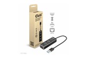 USB Hub - Club 3D CSV-1430A - hub - 4 ports USB Hub - 4 porte - Svart - CSV-1430A