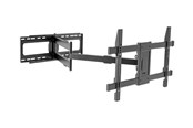 Väggfäste, AV-Möbel - TECHLY mounting kit - full-motion - for flat panel - extra long - black - Max 70 kg - recommended for 80" - ICA-PLB-721