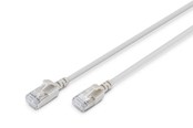 Nätverkskabel - DIGITUS CAT 6A F-FTP Slim Patch Cord - 5m - Grå - 5m - DK-1632-A-050S