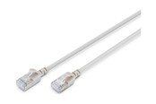 Nätverkskabel - DIGITUS patch cable - 50 cm - grey - Grå - 0.5m - DK-1632-A-005S