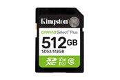 Flashram & USB Flash Drives - Kingston Canvas Select Plus Gen3 SDXC - 150MB/s - 512GB - SDS3/512GB