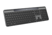 Tangentbord - Logitech K980 Signature Slim Solar+ Wireless - Tangentbord - Dansk/Norsk/Svensk/Finsk - Grå - 920-013762