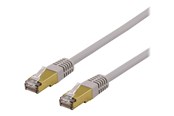 Nätverkskabel - Deltaco patch cable - 50 cm - grey - Grå - 0.5 meter - SFTP-60AH