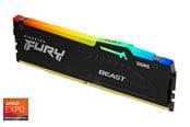 RAM - Kingston FURY Beast RGB DDR5-5600 - 32GB - CL36 - Single Channel (1 pcs) - AMD EXPO & Intel XMP - Svart med RGB - KF556C36BBE2A-32