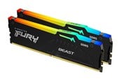 RAM - Kingston FURY Beast RGB DDR5-5600 - 128GB - CL40 - Dual Channel (2 pcs) - Intel XMP - Svart - KF556C40BBAK2-128
