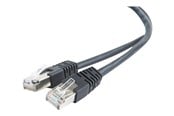 Nätverkskabel - Gembird patch cable - 50 cm - black - Svart - 0.5m - PP22-0.5M/BK