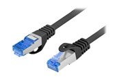Nätverkskabel - Lanberg patch cable - 1 m - RAL 9004 black - Svart - 1m - PCF6A-10CC-0100-BK