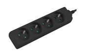 Strömkabel (extern) - Lanberg - power strip - 2500 Watt - PS0-04E-0100-IEC-BK