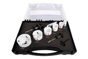 Borr & Bits - Makita hole saw set - for wood metal plastic aluminium non-ferrous metal plywood steel softwood hardwood copper brass mild steel plasterboard - 6 pieces - 0088381423731