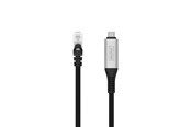 Nätverkskabel - DIGITUS USB-C 3.2 Gen1 to RJ45 Adapter - 2m - Svart - AK-300601-020-S