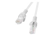 Nätverkskabel - Lanberg patch cable - 1 m - RAL 7035 grey - Grå - 1m - PCU6-20CC-0100-S