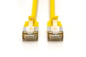 Nätverkskabel - DIGITUS CAT 6A F-FTP Slim Patch Cord - 0.5m - Gul - 0.5m - DK-1632-A-005S-Y