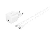 Mobile - Adapters & Chargers - Belkin BoostCharge power adapter - PPS technology - 24 pin USB-C - 25 Watt - with USB-C cable (1m) - WCA012KQ1MWH-B6