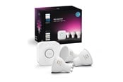 Smarta Hem - Philips Hue GU10 3-pack + Bridge Starter Kit - White & color ambience - 929003666512