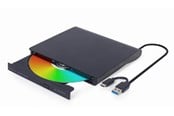 Optisk enhet (DVD / BR / Floppy) - Gembird DVD-USB-031 - Extern - DVD-RW (Brännare) - USB 3.1 Gen 1 - Svart - DVD-USB-031