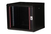 Rack chassis - Equip Pro Mount - rack - 600x450 mm with glass door removable and lockable panels assembled - 9U - EPM-09-6045-B-CBAA