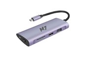 Dockning - M7 USB-C 11-in-1 dock with HDMI and VGA SD microSD RJ-45 USB3.0 and USB-C - 032