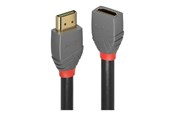 Displaykabel - Lindy Anthra Line HDMI extension cable with Ethernet - 3 m - 36478