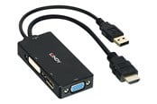 Displaykabel - Lindy - video converter - black - 38182