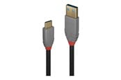 USB-kabel - Lindy Black Line - USB-C cable - 24 pin USB-C to USB Type A - 50 cm - 36910