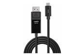 USB-kabel - Lindy - video adapter cable - 24 pin USB-C to DisplayPort - 2 m - 43342