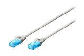 Nätverkskabel - DIGITUS Ecoline patch cable - 1 m - grey - Grå - 1m - DK-1511-010