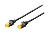 Nätverkskabel - DIGITUS Professional patch cable - 25 cm - black - Svart - 0.25m - DK-1612-030/BL