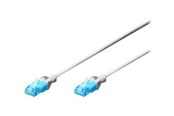 Nätverkskabel - DIGITUS CAT 5e U-UTP Patch Cord - 0.5m - Vit - 0.5m - DK-1512-005/WH