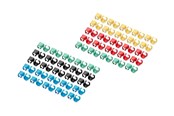 Nätverkskabel - DIGITUS cable colour coding clips - for patch cable mixed (20 pcs. in each) - A-CC-M