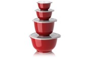 Kökstillbehör - Rosti - Margrethe Bowls - Set of 4 + Lids (Red) - 29963