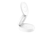 Mobile - Adapters & Chargers - Belkin BoostCharge wireless charging stand - 2-in-1 Qi2 magnetic foldable - + AC power adapter - 15 Watt - WIZ035KQWH