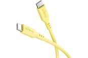 USB-kabel - Pro USB-C <-> USB-C - PD 60W - 1.5m - Gul - USB-kabel - 4040849777424