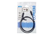 USB-kabel - Deltaco - USB-C cable - 24 pin USB-C to 24 pin USB-C - 1 m - USBC-1122