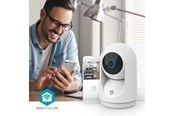 Smarta Hem - Nedis SmartLife Indoor Camera Wi-Fi 3MP Full HD 1296p Pan tilt Cloud Storage (option) / microSD (not included) / Onvif With motion sensor Night vision White - WIFICI23CWT
