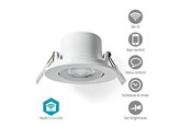 Smarta Hem - Nedis SmartLife Ceiling Light Wi-Fi Warm to Cool White Round Diameter: 52 mm 68 - 74 mm 360 lm 2700 - 6500 K IP20 Energy Class: F Android™ / IOS - WIFILCS10WT