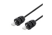 Nätverkskabel - Deltaco SFTP-65AH-WP - patch cable - 5 m - black - Svart - 5m - SFTP-65AH-WP