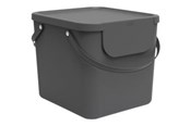 Rengöring - rotho Albula - rubbish bin - 40 L - plastic - antracite - 1034408853WS