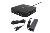 Dockning - I-Tec C31DUALHDMIDPD100 USB-C Dual HDMI Docking Station with Power Delivery 100W + Universal Charger 100W - C31DUALHDMIDPD100