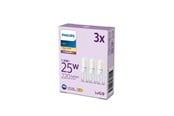 Glödlampor - Philips LED-glödlampa 220lm 1.9W/827 (25W) 3-pack G9 - 929003790593
