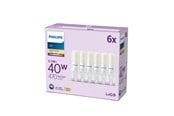 Glödlampor - Philips LED-glödlampa 470lm 3.7W/827 (40W) 6-pack G9 - 929003790896